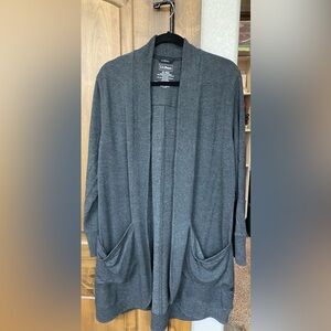 L.L. Bean SoftFlex Long Open Cardigan